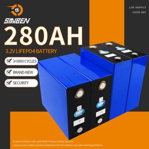 NIEUW Oplaadbare 280AH LIFEPO4 Batterij Pack 3.2V Lithium Iron Fosfaat Prismatische zonne -zon voor DIY 12V 24V RV VAN Campers EV -boten