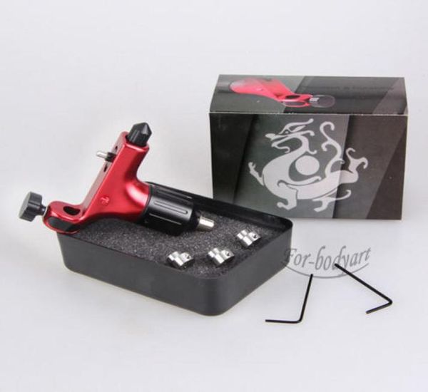 Pistola rotatoria para tatuajes de aluminio, nuevo rojo, Motor silencioso, suministro de sombreador de revestimiento para BodyArt6032184