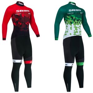 Nouveau rouge cyclisme JERSEY bavoirs pantalon costume hommes femmes 2024 Ropa Clclismo équipe Pro thermique polaire vélo veste Maillot vêtements