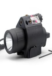 Nieuwe Red Dot Laser LED Zaklamp Zaklamp Sight Scope Jacht Mount 20mm Picatinny Rail1101880