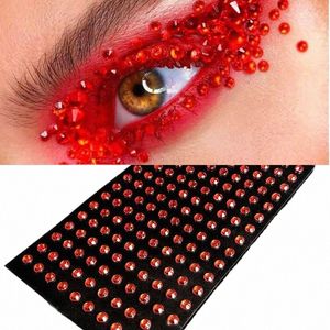 Nieuwe Rood Gezicht EyeTeardrop Make Crystal Tattoo Sticker Wegwerp Rijnstes Sticker Gezicht Ogen Decorati Kinderen Show f4eK #