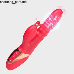 Nieuwe rode vrouwelijke vibrator G-spot stimulatie Clitoral Massager Oplaadbare waterdichte masturbator paar flirten volwassen seksspeeltjes