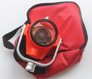 Envío gratuito NUEVO mini prisma único rojo con bolsa para estaciones totales TOPCON/SOKKIA/NIKON Topografía