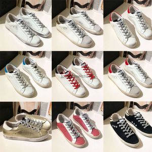 Nieuwe release Italië Brand Women Sneakers Super Star Shoes Luxe Golden Pargin Classic White Do-oude Dirty Designer Man Casual Shoes