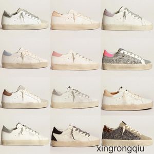 Mode Hi Star Sneakers Plateforme Semelle Chaussures Femmes Casual Chaussure Italie Marque Double hauteur et Designer emblématique Golden Classic White Do-old Dirty style