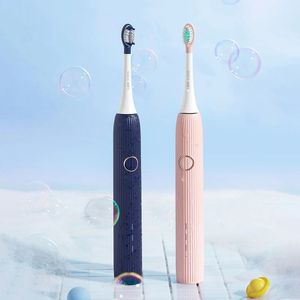 [Nouvelle version] Soocas V1 Sonic Whitening Brosse à dents électrique Portable USB Type-C Charge avec 2 têtes de brosse - Bleu