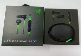 Nieuw uitgebrachte Razer Hammerhead Pro V2 -hoofdtelefoon in oortelefoon met microfoon gaming headsets geluidsisolatie stereo bass7360895