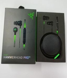 Nieuw uitgebrachte Razer Hammerhead Pro V2 -hoofdtelefoon in oortelefoon met microfoon gaming headsets geluidsisolatie stereo bass3746652