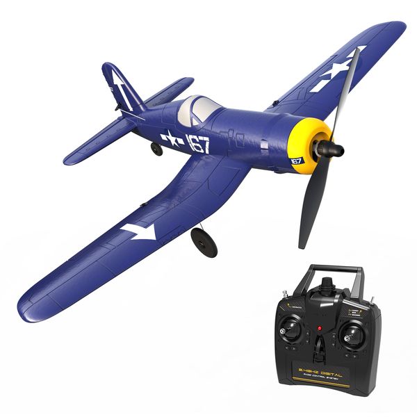 Nouvel avion télécommandé F4U Corsair 2.4 Ghz 4-CH avec Aileron Parkflyer Avion RC avec système de stabilisation Xpilot