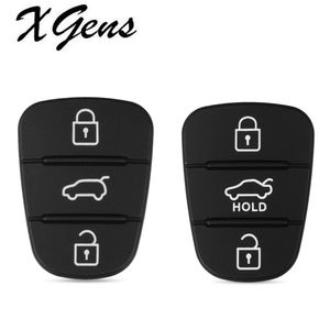 New Replacement Rubber Button Pad For Hyundai Solaris Accent Tucson l10 l20 l30 Kia Rio Ceed Flip Remote Car Key Shell