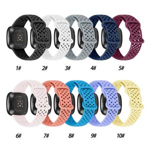 Bracelet de remplacement Bracelet en Silicone Bracelet de montre poignet Bracelet de montre intelligent pour Versa3 Fitbit Sense bandes accessoires