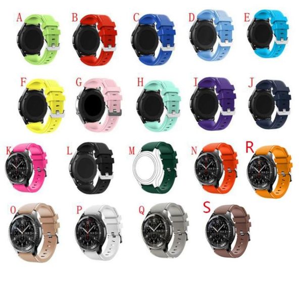 Nouveau bracelet de remplacement bracelet en silicone fermoir pour Samsung Gear S3 bracelets de montre intelligente Bracelet7514227