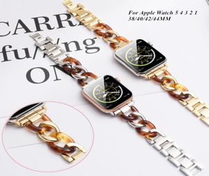 Nouveau Bracelet de chaîne de Style Denim en résine pour montre série 5 4 3 2 bandes de Bracelet pour IWatch 38/40/42/44mm bracelets de montre accessoires 4109173