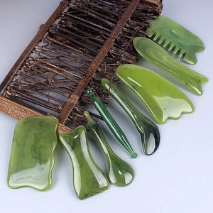 Nouvelle résine Guasha Straming Massage Scraper Face Face Massage de la peau ACUPUNCTURE GUA SHA BANDE ACUPOINT FACE TOL MASSAGE SPA CARY