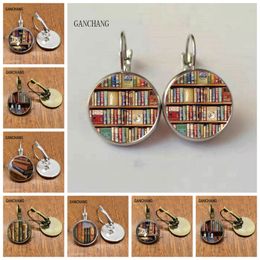 Nouveaux livres rétro Photo boucles d'oreilles amoureux goutte bijoux bibliothécaires cadeaux écrivains étudiants enseignants livres Nerd cadeaux