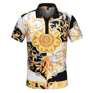 Nouveau design rétro t-shirts homme hauts plante t-shirt hommes vêtements palais mode à manches courtes t-shirts imprimé floral POLO t-shirts P7