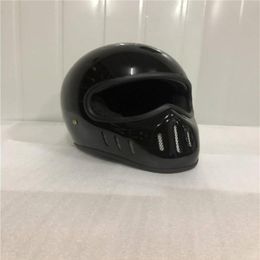 Nouveau casque de moto rétro café racer casque de moto intégral modèle classique avec moto approuvé DOT271j