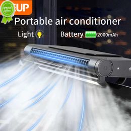 NIEUW RUP COMPUTER SCHERM VAN VISTEN Oplaadbare elektrische ventilator Verstelbare Misting Air Cooler Night Light Quiet Cool Mist Awidificator Fan