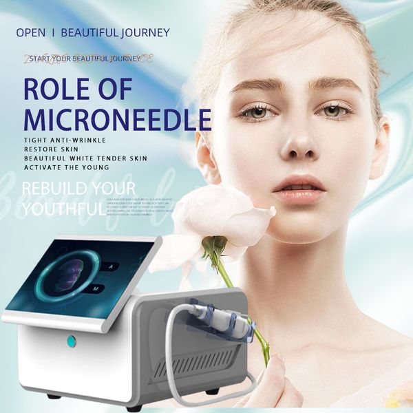 Nouvelle Machine de radiofréquence fractionnelle de Micro-aiguille d'instrument de beauté de RF pour la peau Anti-vergetures de cicatrice d'acné