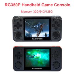 Nouveau RG350P Console de jeu portable Mp3 Console de jeu vidéo système Open Source 3.5 pouces IPS écran rétro Ps1 Arcade jeux 3D