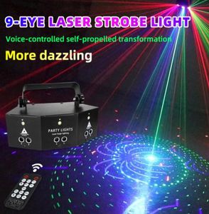 Nieuwe RGB Full Color 500MW Disco DMX512 Stage Laser Light Led Strobe Light voor DJ Club Event Party99478951811263