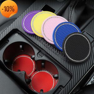 Nieuwe strass auto Water beker fleshouder anti-slip mat pad kussen silicagel non-slip autodat voor mini cooper voor alfa romeo auto interieur