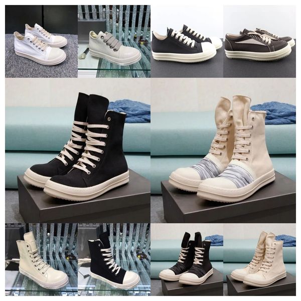 Nouveau Rick Owan Snow Designer Shoe Mens Femmes Black White Bneakers Orange High Top Leather Australian Australie