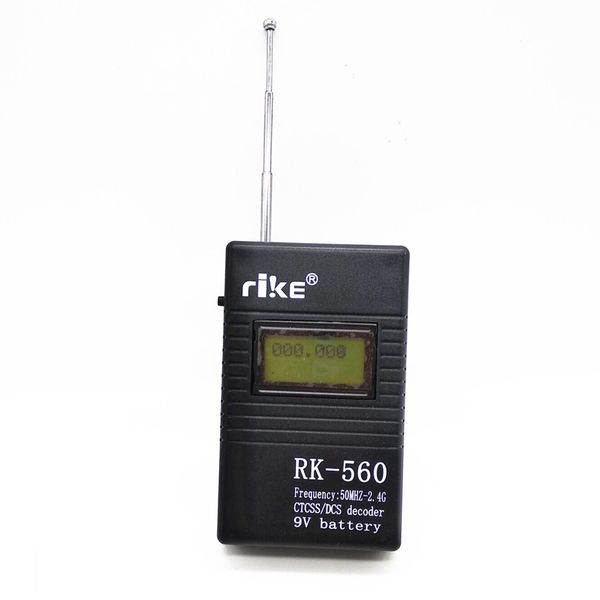 Nouveau compteur de fréquence RK560 50MHZ-2.4GHZ compteurs CTCSS/DCS décodeur pour talkie-walkie Radio bidirectionnelle