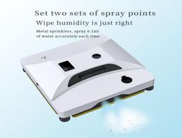 Nuevo electrodomésticos de limpieza de ventanas de robot Spray de agua Auto 40 ml de ventanas del hogar Detección del sensor de borde Vacuación robótica9409803