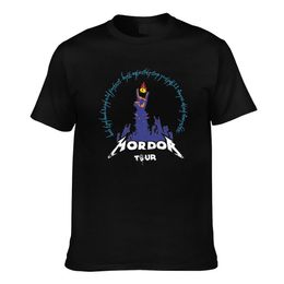 New Rock to Mordor Tour Lotr como camiseta de portada de álbum Camiseta de best seller