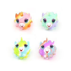 New rodent control pioneer silicone pinch ball 3D decompression toy bubble music grip ball fingertips