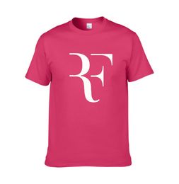 Nouveau Roger Federer RF T-shirts T-shirts Men de coton Coton Sleeve Perfect Imprimé Mens Tshirt Fashion Male Male Sport ONER TEES DE LA SIMÉRITÉ ZG77213740