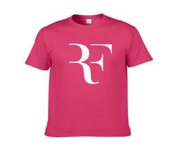 Nouveau Roger Federer RF T-shirts T-shirts Men Coton Coton Sleeve Perfect Imprimé Mens Tshirt Fashion Male Male Sport ONER TEES DE LA SIMÉRATION ZG72694317