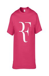 NOUVEAU ROGER FEDERER RF TOPRES DE TOPRES THIRTS MEN COTTON COTTON COTON CORTE PERFECT IMPRIMÉ MENS