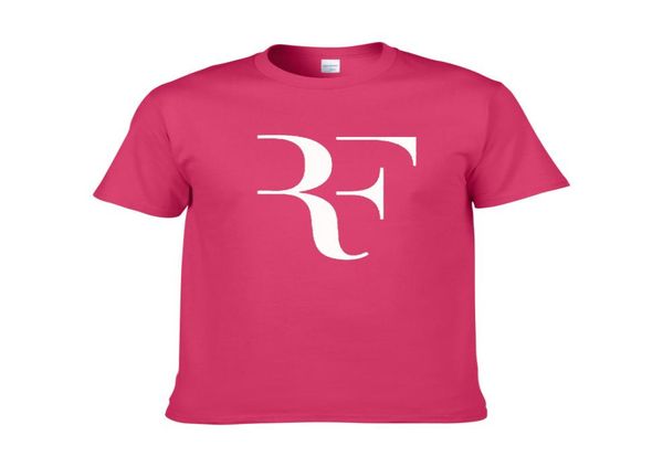Nouveau Roger Federer RF Tennis T-shirts Hommes Coton À Manches Courtes Parfait Imprimé Hommes T-shirt Mode Mâle Sport Taille Unique T-shirts ZG72060636