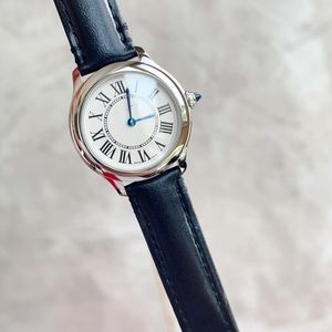 Nieuwe RondeMust-serie horloges voor dames en heren designer horloges van hoge kwaliteit Montre de luxe diamanten horloge 29 mm Zwitsers quartz horloge Leren band