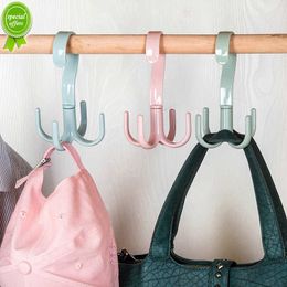 Nieuwe Draaibare Hanger Haken Garderobe Ruimtebesparende Tas Rack Organizer Houder voor Kast Sjaal Riem Schoenen Opknoping Rack Opslag Haken