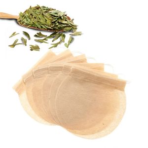 Sachets de thé ronds, 100 pièces/lot, sachets de thé parfumés vides, infuseur filtrant avec ficelle, sachets de thé en papier scellés pour thé en vrac aux herbes, nouveauté