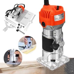 Nieuwe Router Hout Trimmer Elektrische Hand Trimmer Motor Carving Machine Timmerman Houtbewerking Trimmer Hout frezen steekmachine Po245W