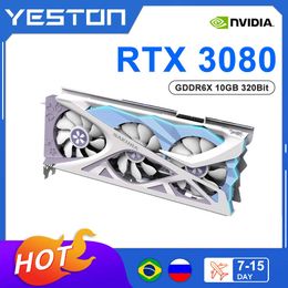 Nieuwe RTX 3080 RTX 3080 10G 10GB Grafische kaart DDR6X 320Bit Gaming Videokaart RGB GeForce Desktop Nvidia GPU Placa de Vdeo