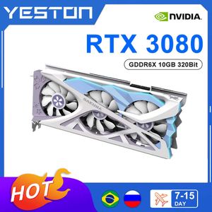 Nieuwe RTX 3080 RTX 3080 10G 10GB Grafische kaart DDR6X 320Bit Gaming Videokaart RGB GeForce Desktop Nvidia GPU Placa de Vdeo