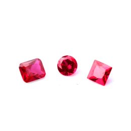 Nouveau insert de diamant rubis Round Rectangle Styles carrés Ruby Insérat Tool à fumer pour le bord biseauté Quartz Banger en verre à nrom BONGS RIGNE ZZ