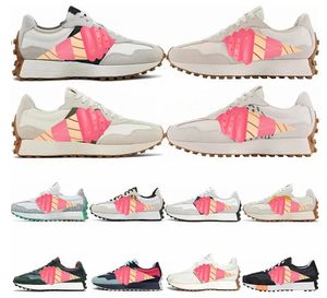 Nieuwe hardloopschoenen Dames Designer Sneakers Heren Sea Zout Vintage Beige Bruin Suede Luipaard Print Zwart White Orange Men Trainers Maat 36-45