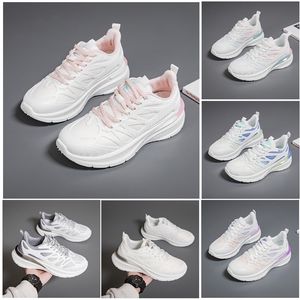 Nouvelles chaussures de femme en cours d'exécution Men de randonnée chaussures plates douces semelles blanc blanc noir rose rose bule confortable sport z2 21