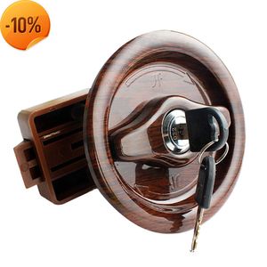 Nouveau RV accessoires salle de bain serrure de porte marron avec 2 clés camping-car bateau Marine caravane RV camping-car remorque bois camion style