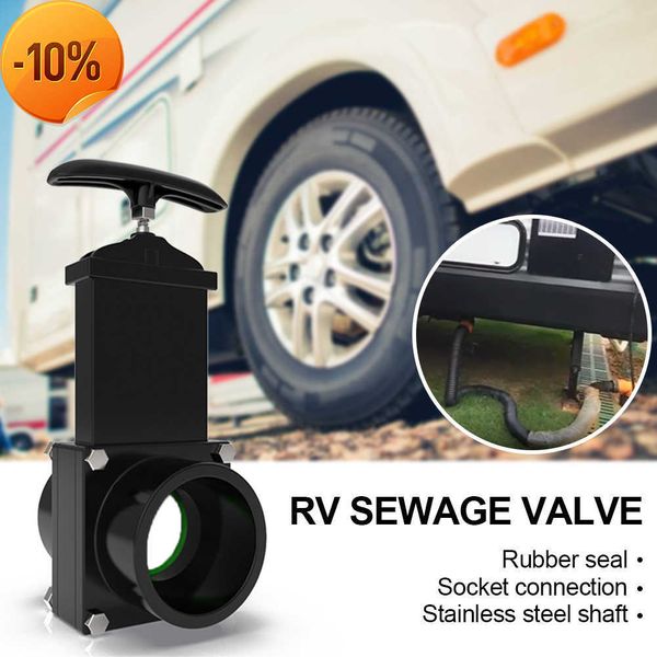 Nouveau RV Couteau Vanne D'eau Durable Flow Van Tuyau D'égout En Plastique 50mm Extérieur Maison Accessoires Caravane Vidange Rv Camper Remorque Van