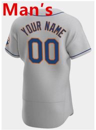 Nouveau S-4xl Custom Francisco Lindor Baseball Jersey Senga NY Brandon Nimmo Mets Pete Alonso Alvarez McNeil Edwin Diaz Darryl Strawberry Omar Narvaez Men Women Y 590