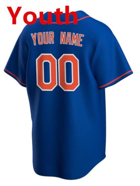 Nouveau S-4xl Custom Francisco Lindor Baseball Jersey Senga NY Brandon Nimmo Mets Pete Alonso Alvarez McNeil Edwin Diaz Darryl Strawberry Omar Narvaez Men Women Y 648