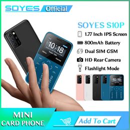 Nouveau S10P téléphones portables débloqués Portable étudiant petite carte de crédit 2G GSM téléphone Mobile avec caméra MP3 Bluetooth ultra-mince double cartes Sim mini téléphone portable