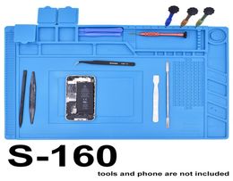 Nieuwe S160 Magnetische 45CM 30CM Mobiele Telefoon Reparatie Antistatische Mat Geavanceerde DIY Tool ESD Mat Lassen Bench tape Pad 10pcslot6659771